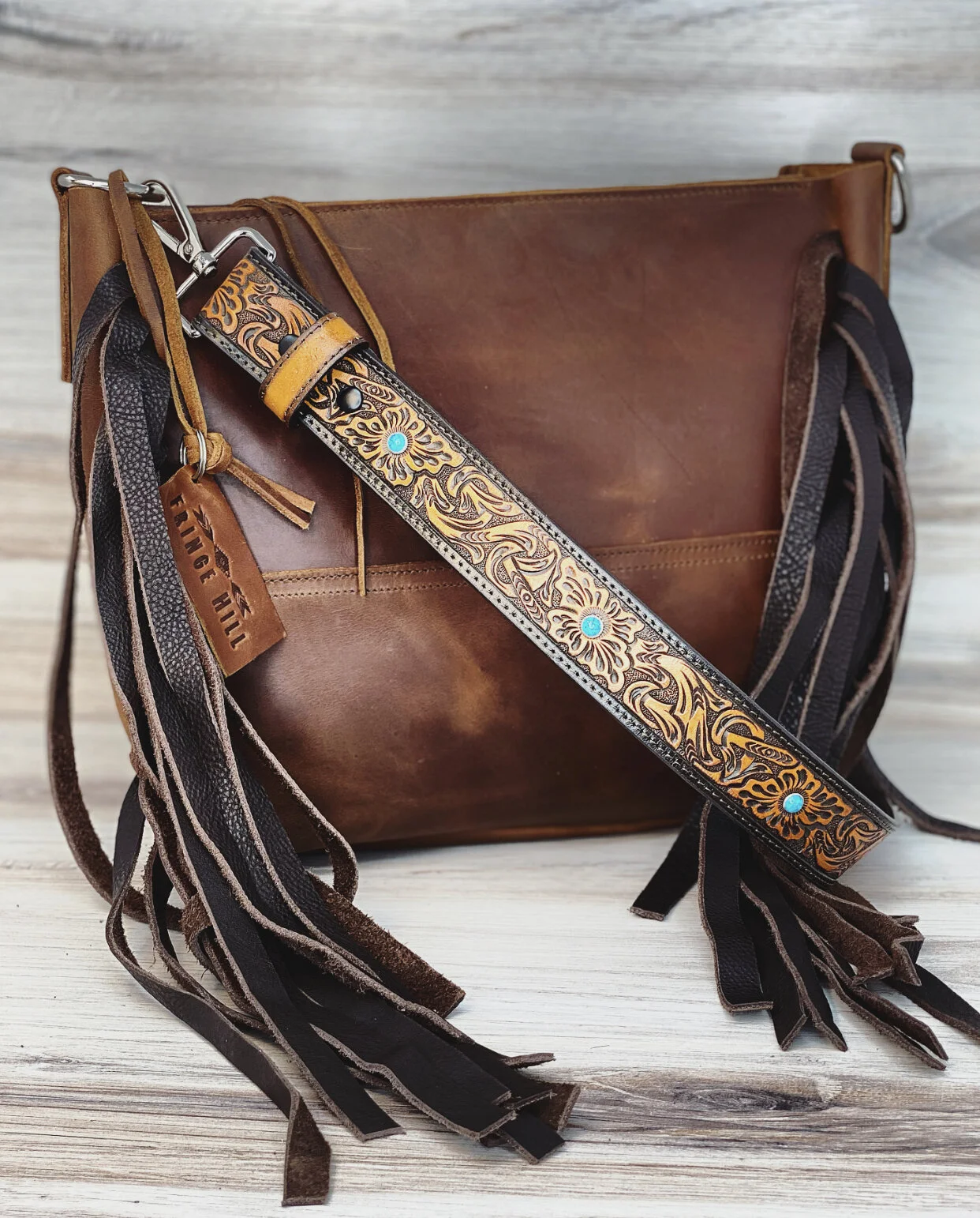 Fringe side bag sale