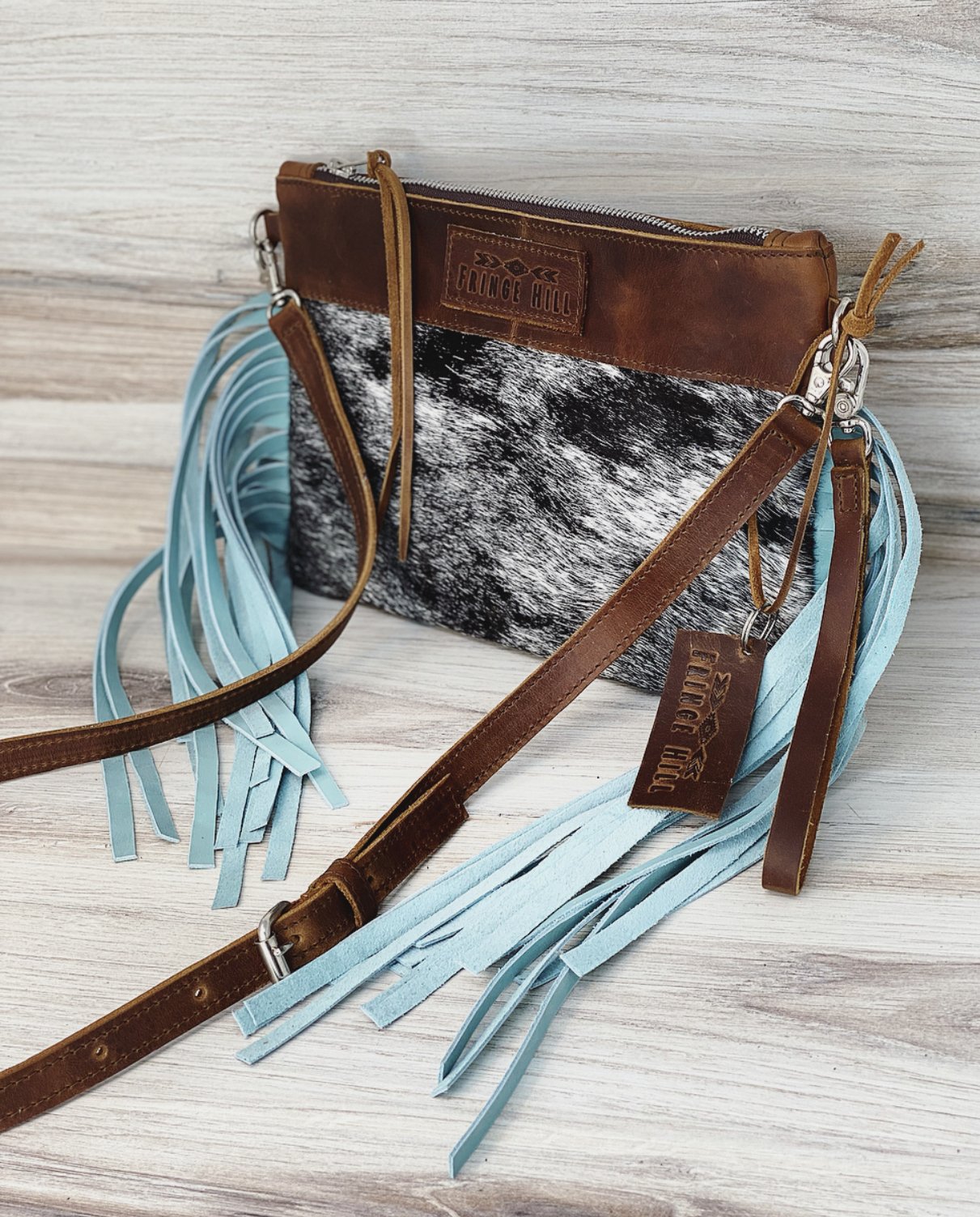 Taylor Cowhide Clutch Crossbody by Countryside Co.