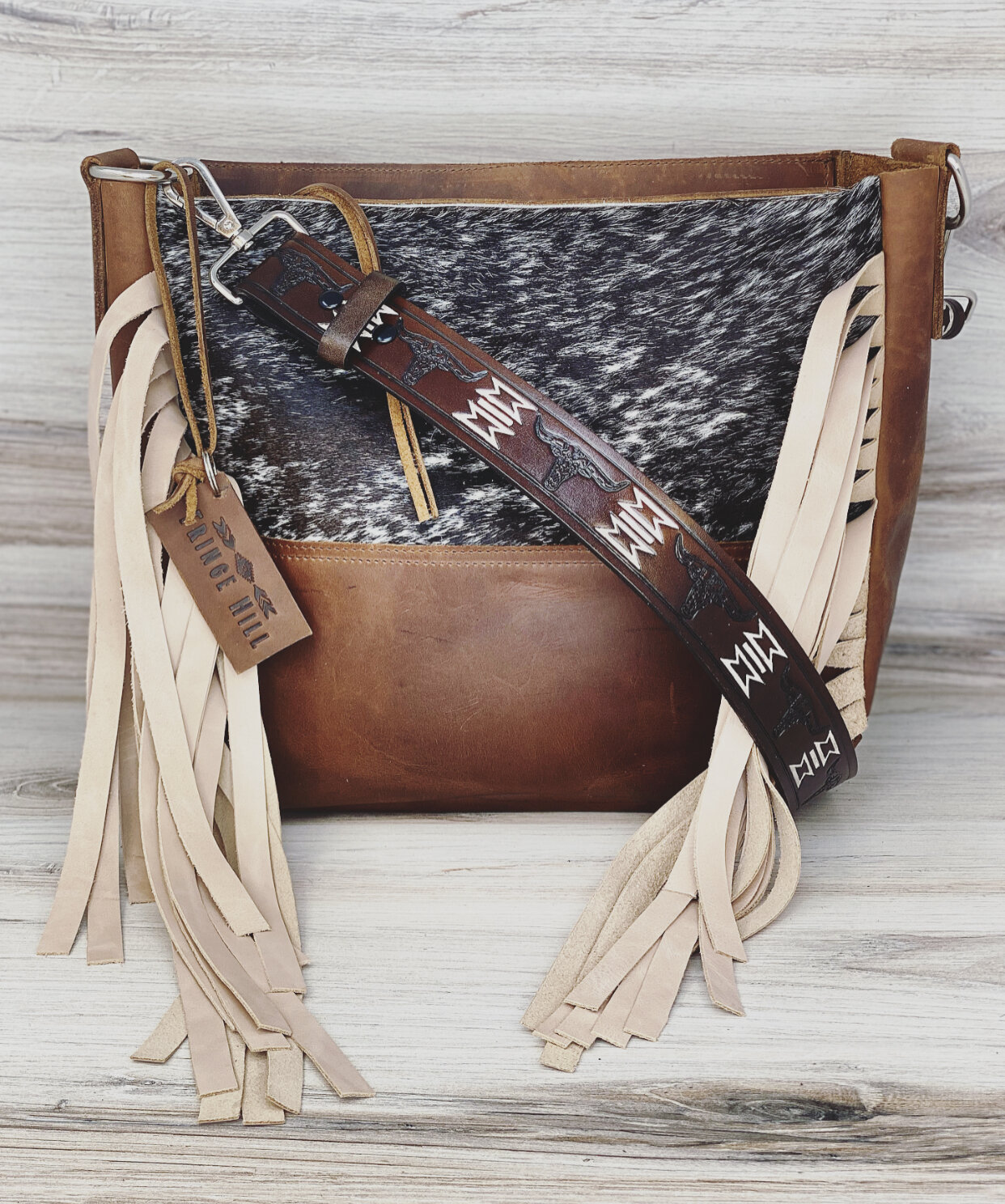 western cowhide purse