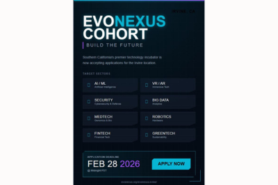 Application Deadline: New Evonexus Incubator Cohort 2/28/26