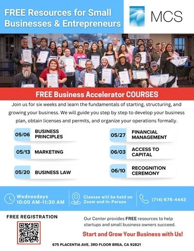 Business Accelerator Program | Wednesdays, 5/6/26-6/10/26