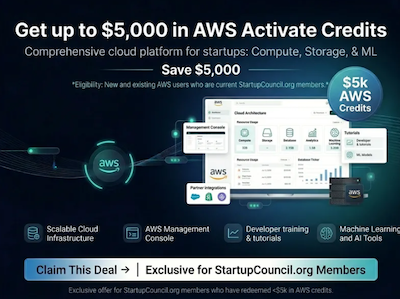 Weekly Deal: AWS (Amazon Web Services) | Get $5,000 credits