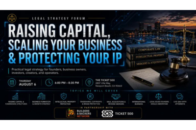 Raising Capital, Scaling Your Business &amp; Protecting Your IP 8/6/26