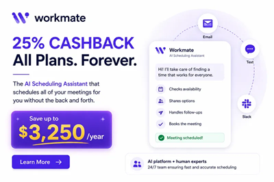 Weekly Deal : Workmate | Save up to $3,250/year
