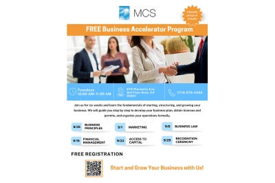 FREE Business Accelerator Program | Tuesdays, 8/25/26 - 9/29/26