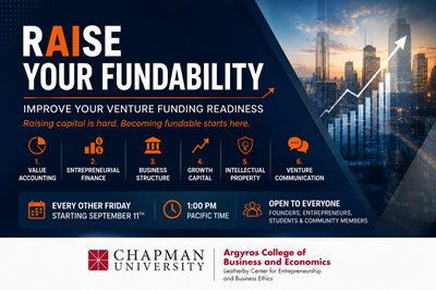 RAIse Your Fundability Workshop | Fridays, 9/11/26 - 11/20/26