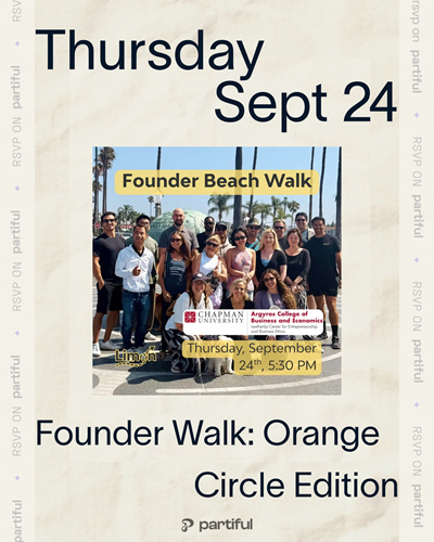 Founder Walk: Orange Circle Edition 9/24/26