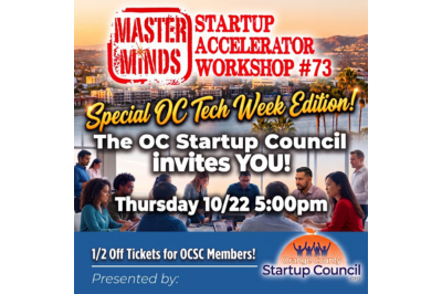 OCTW MasterMinds Startup Accelerator Workshop #73 10/22/26