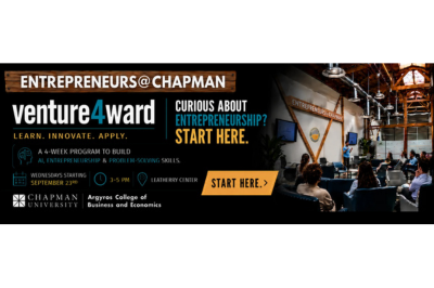 venture4ward | Wednesdays, 9/23/26 - 10/14/26