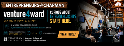 venture4ward | Wednesdays, 9/23/26 - 10/14/26