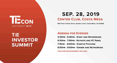 TiE Investor Summit Costa Mesa