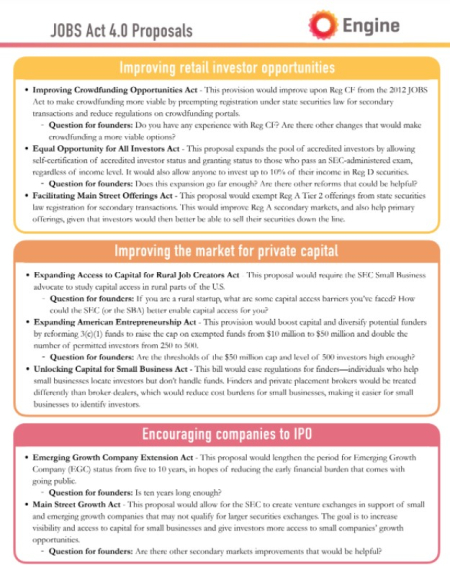 Jobs 40 Act Overview from Engine