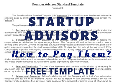How to Pay Startup Advisors Template Download