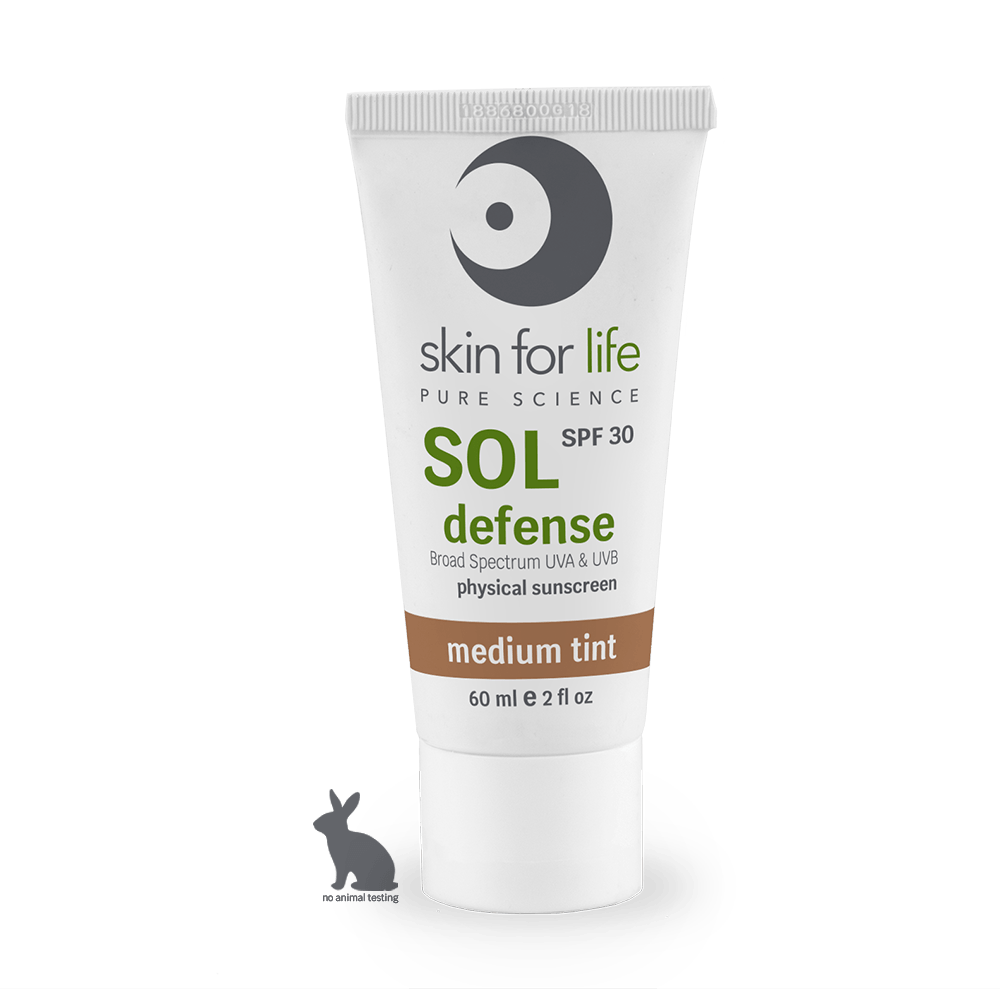 SOL Defense Medium Tint Physical Sunscreen SPF 30 Broad Spectrum UVA &amp; UVB Protection