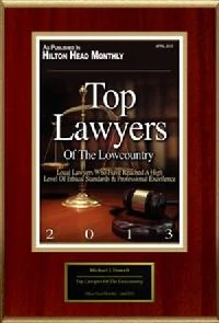 Michael J. Howell was Named as One of the Top Lawyers of the Low Country by Hilton Head Monthly for 2013