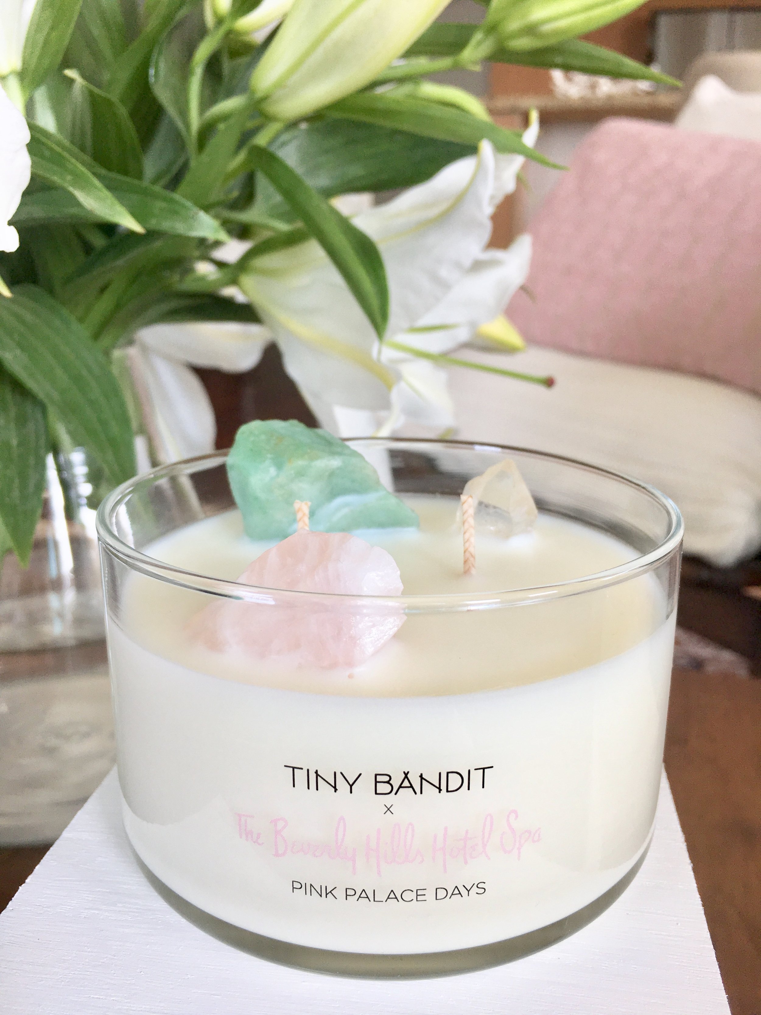 BEVERLY HILLS HOTEL CRYSTAL CANDLE