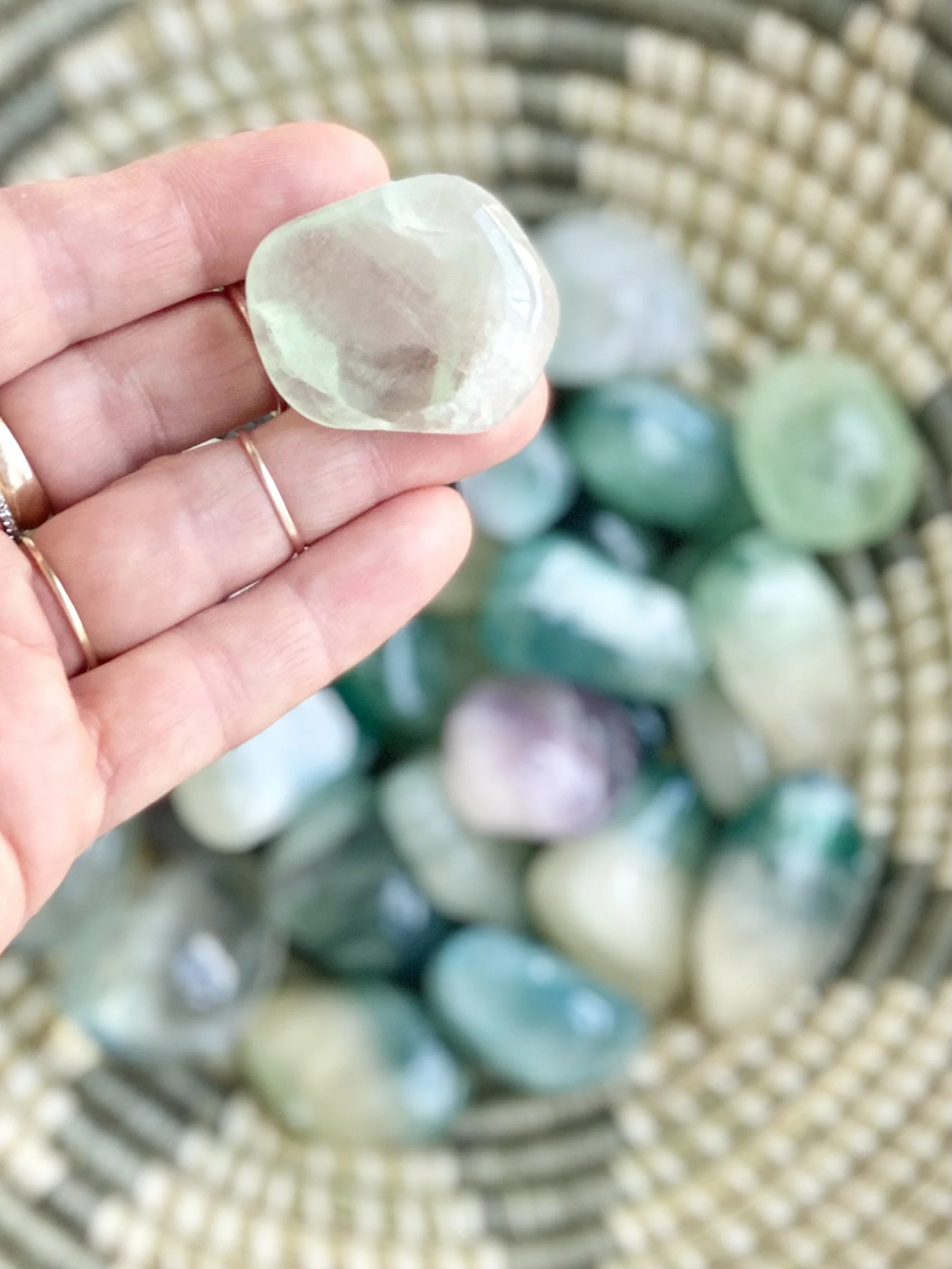 FLUORITE TUMBLED