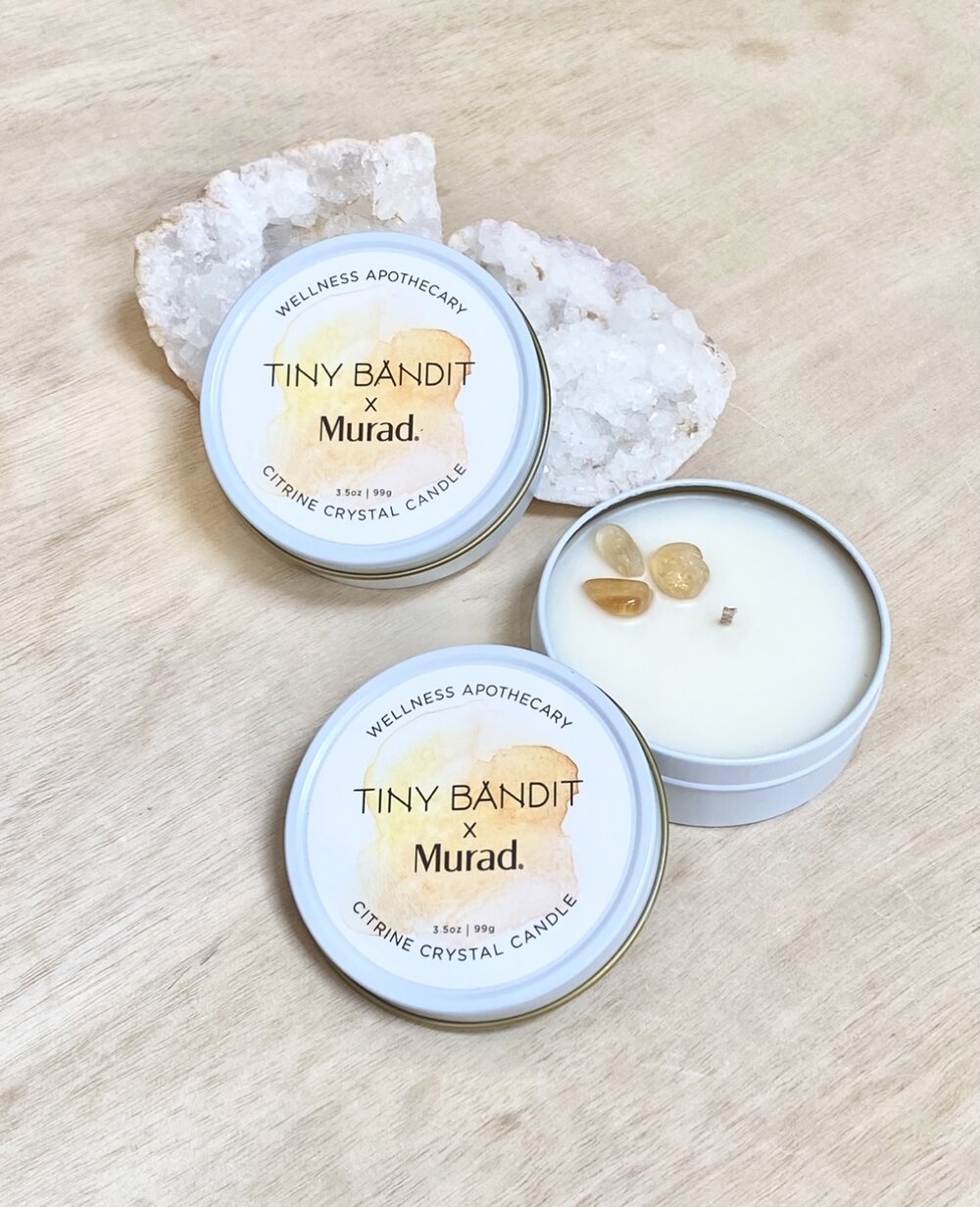 TINY BANDIT X MURAD Citrine Infused Travel Candle - Limited Edition