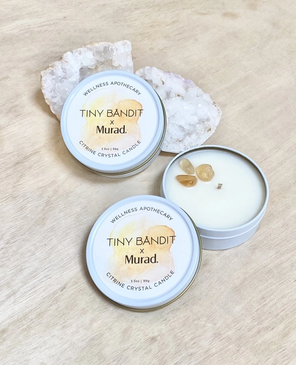 TINY BANDIT X MURAD Citrine Infused Travel Candle - Limited Edition