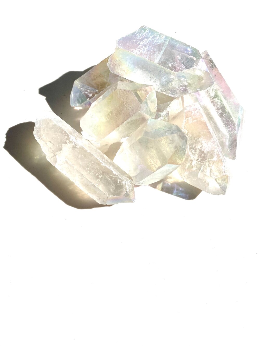 Angel Aura Crystal Points, Light Rainbow Quartz Small Towers – Well Done  Goods, by Cyberoptix