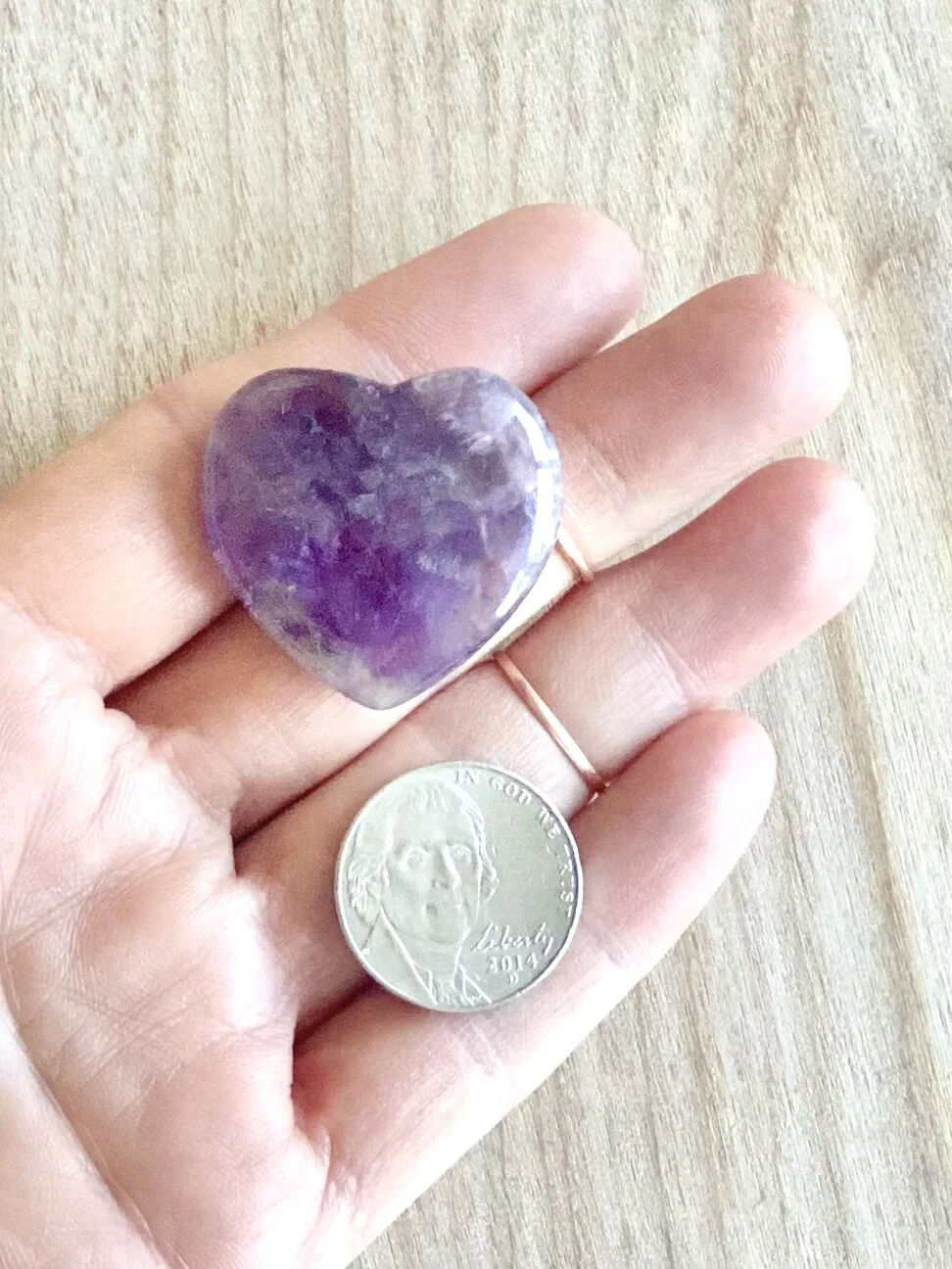 PETITE AMETHYST HEARTS
