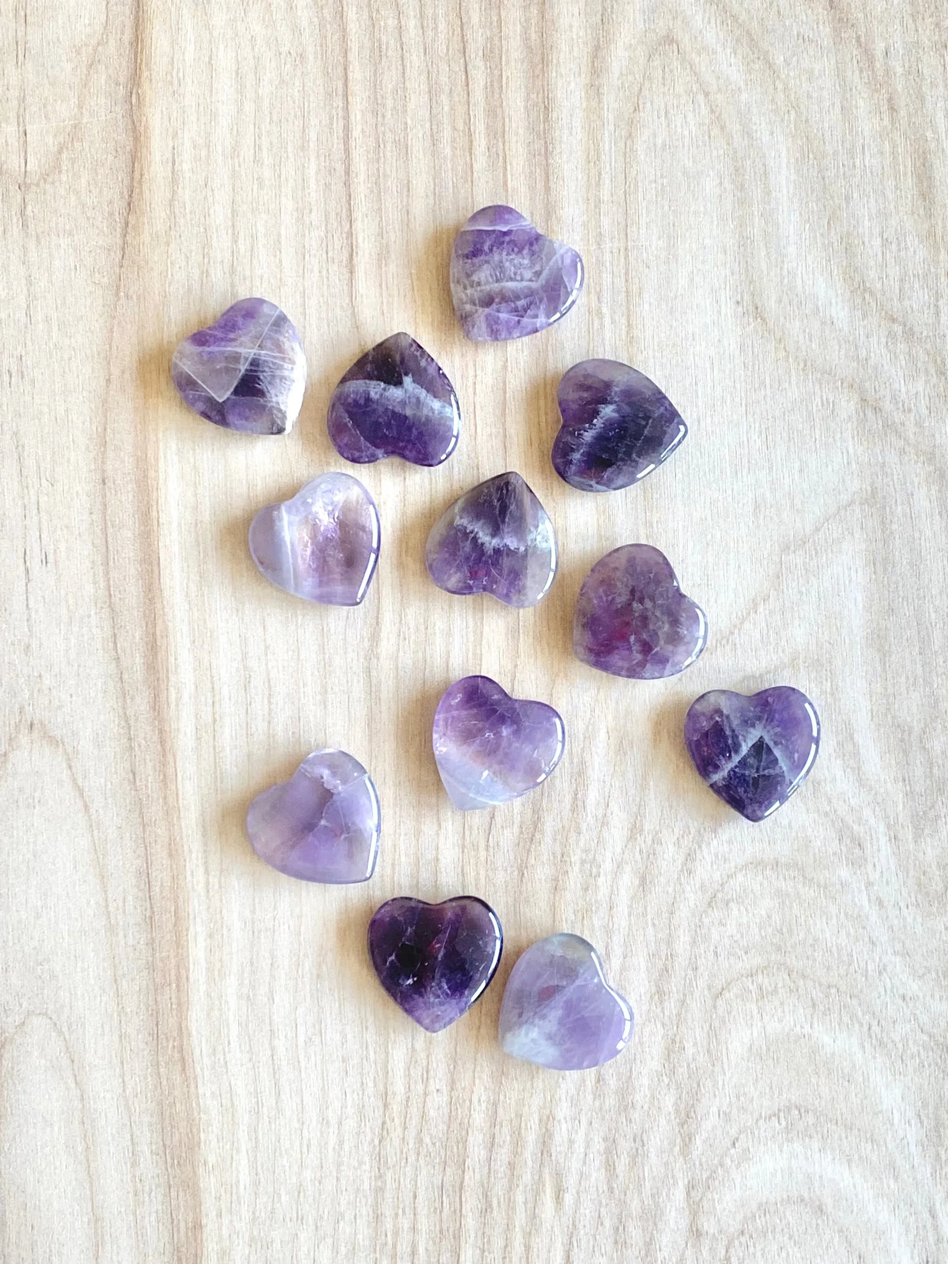 PETITE AMETHYST HEARTS