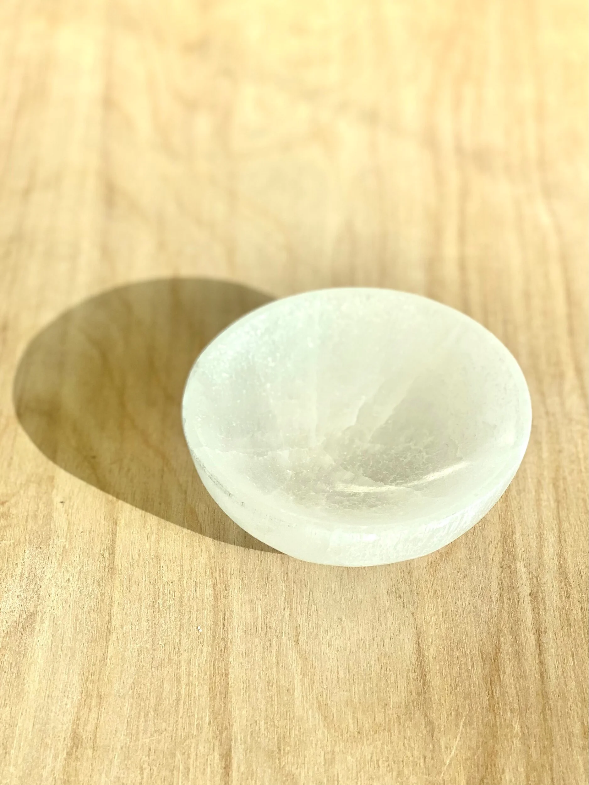 WHITE SELENITE BOWLS