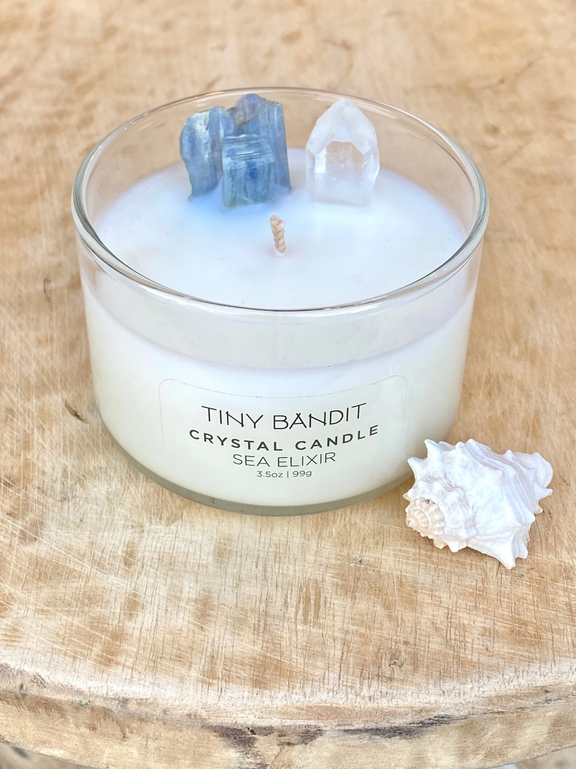 3.5 oz Crystal Candle | Sea Elixir