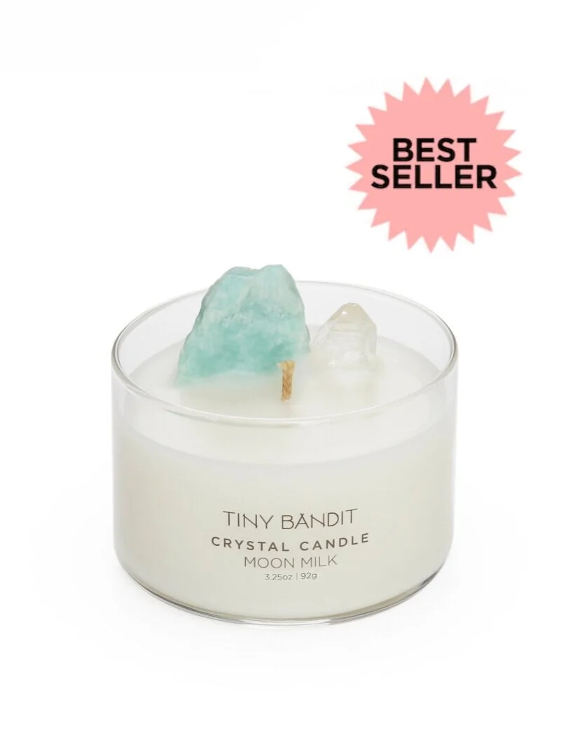 MOON MILK CRYSTAL CANDLE