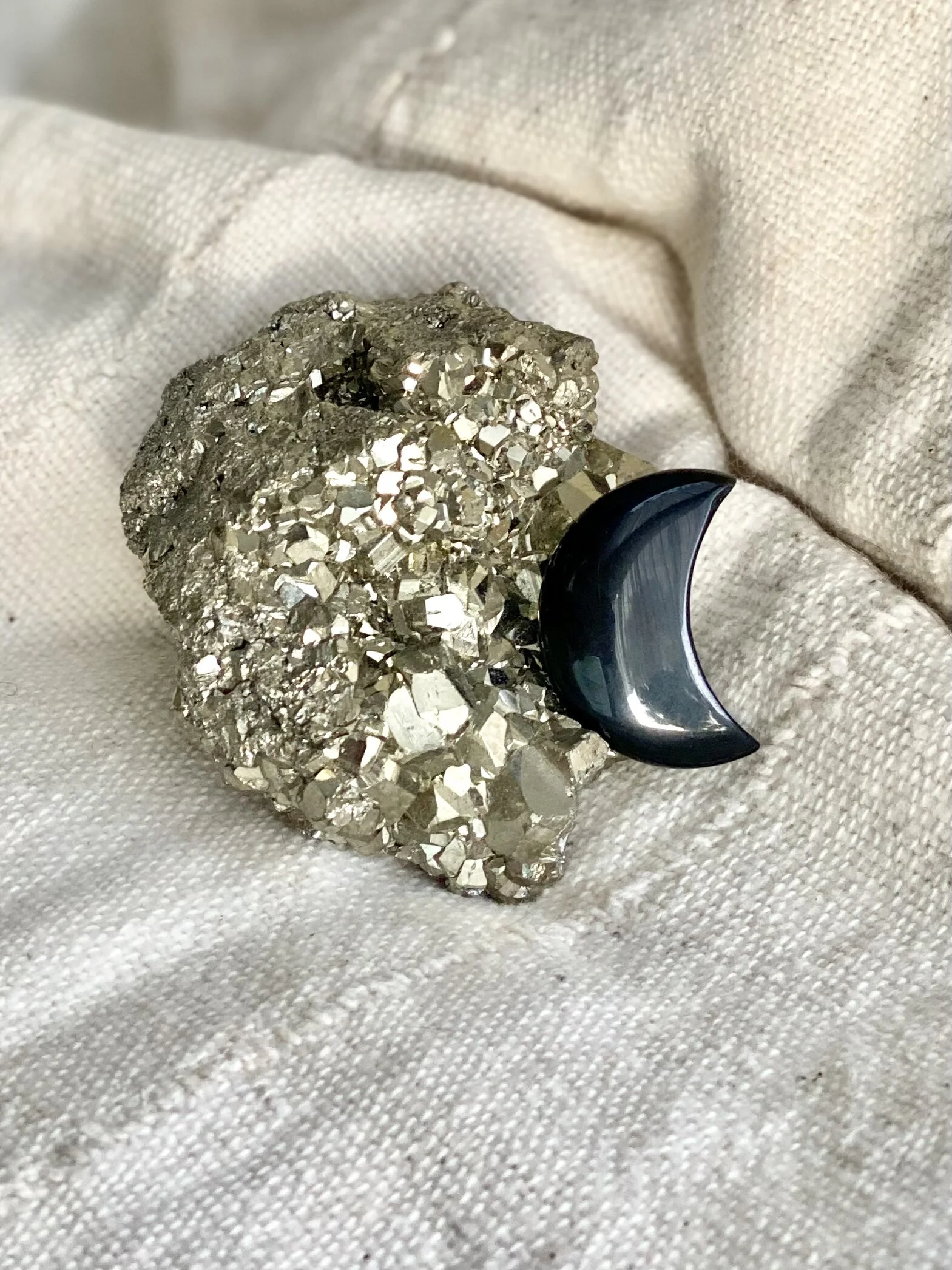 NEW! PETITE OBSIDIAN MOONS