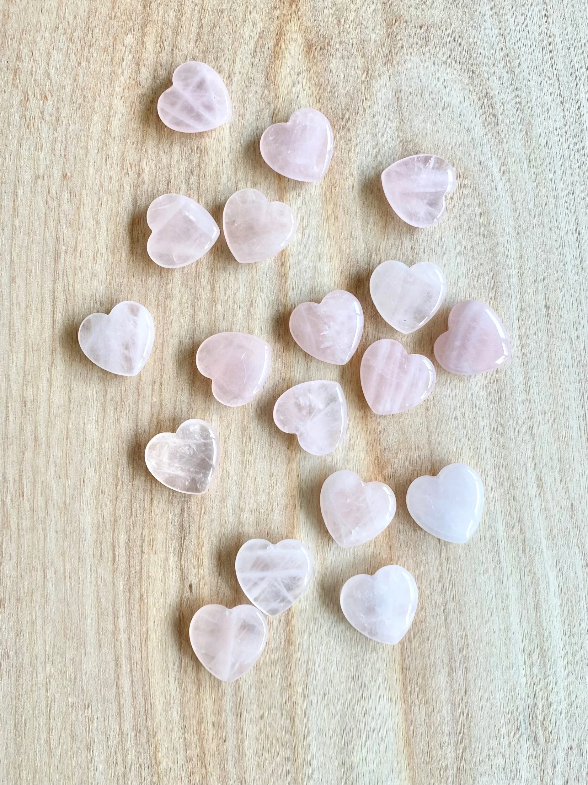 Rose Quartz Hearts