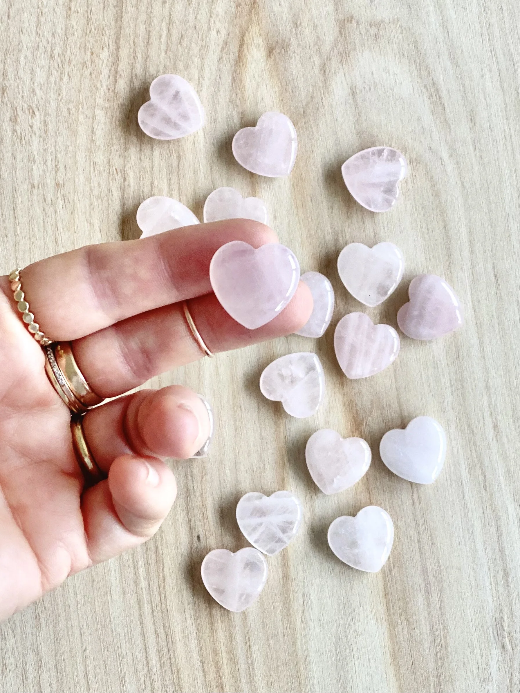 Rose Quartz Hearts