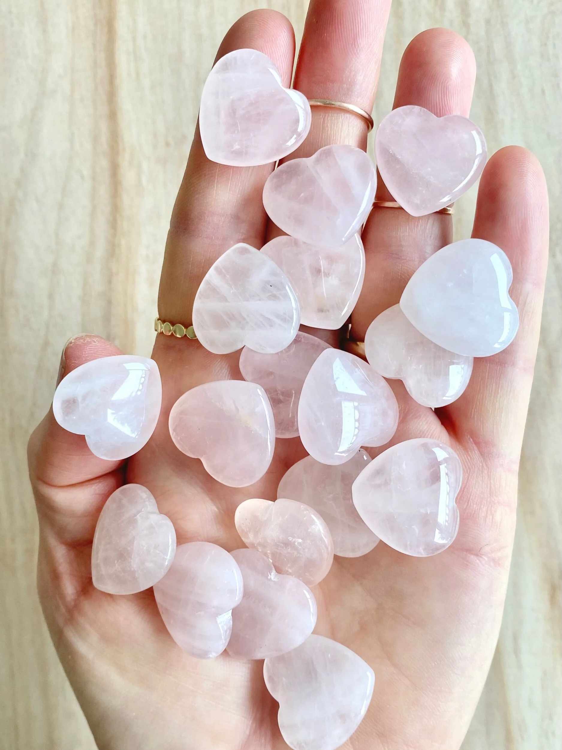 Rose Quartz Hearts