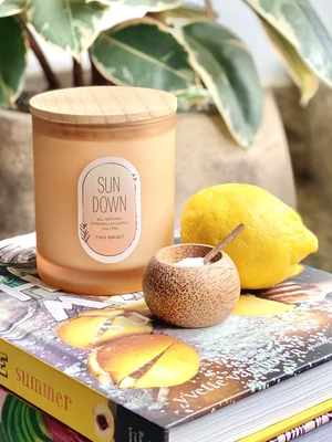 SUNDOWN CITRONELLA CANDLE — T I N Y B A N D I T