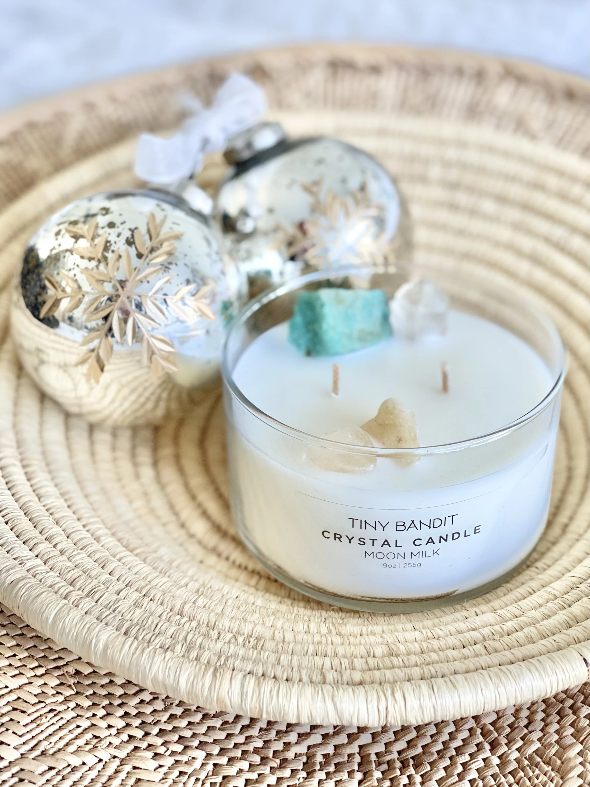 MOON MILK CRYSTAL CANDLE