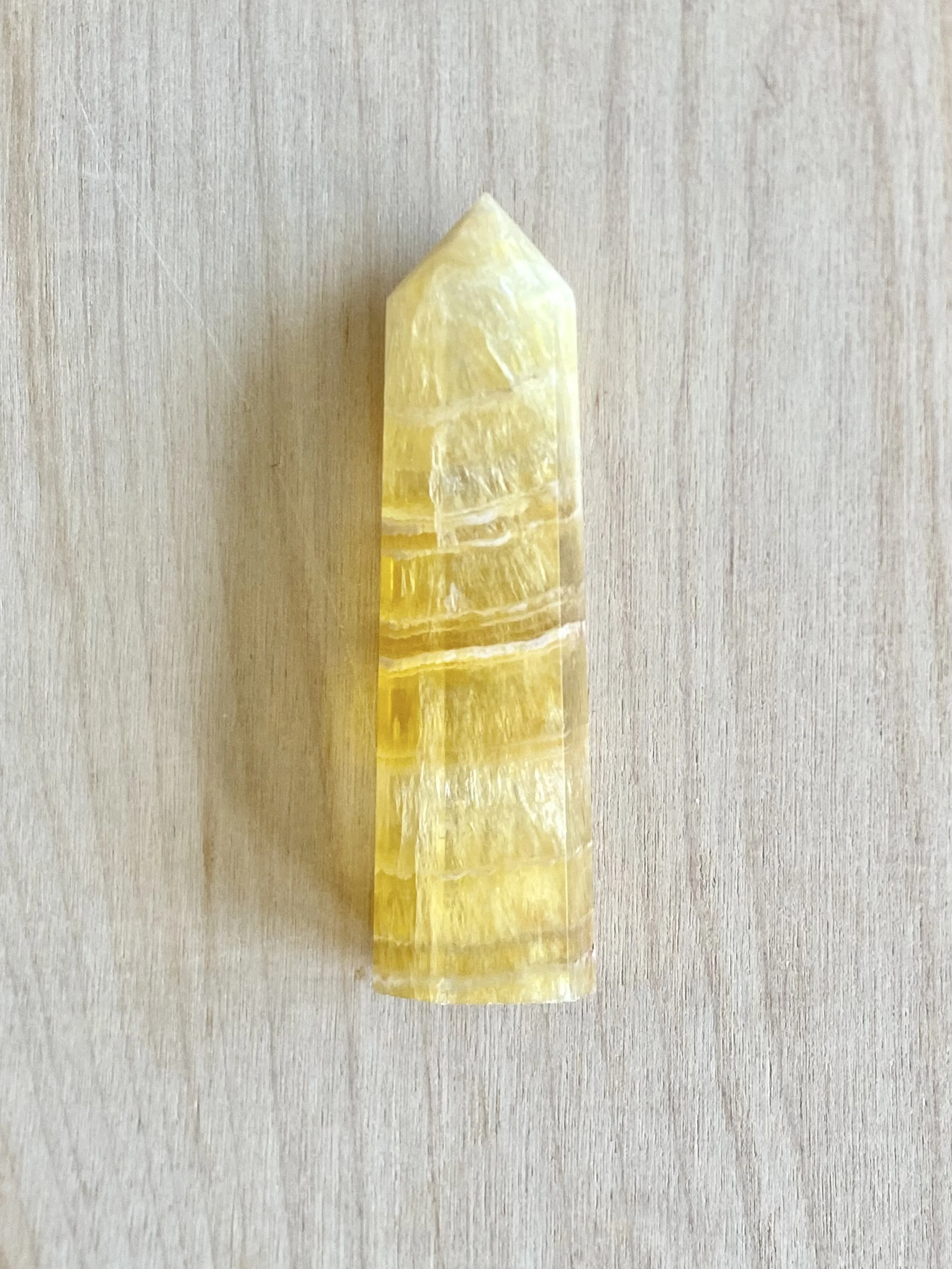 YELLOW FLUORITE POINTS