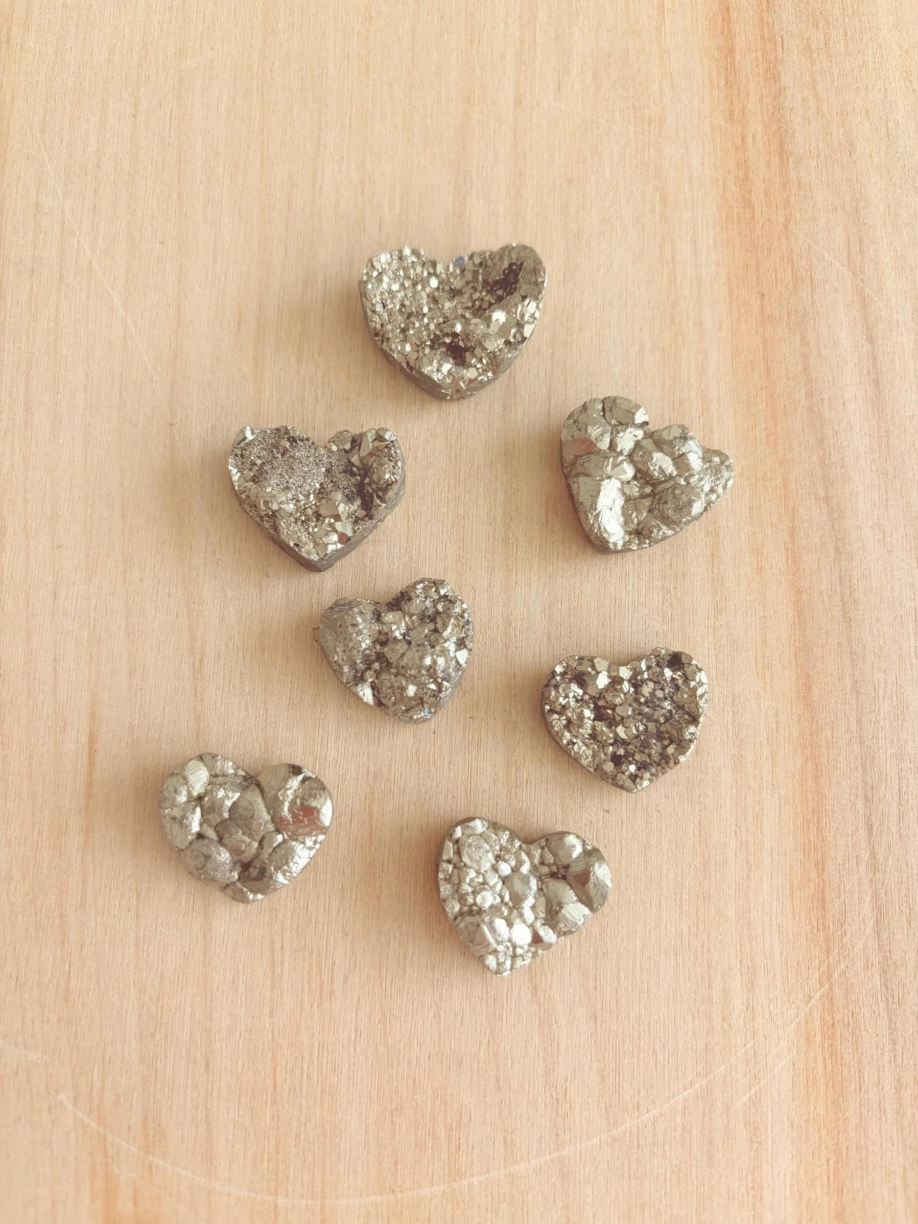 PYRITE MINI HEARTS