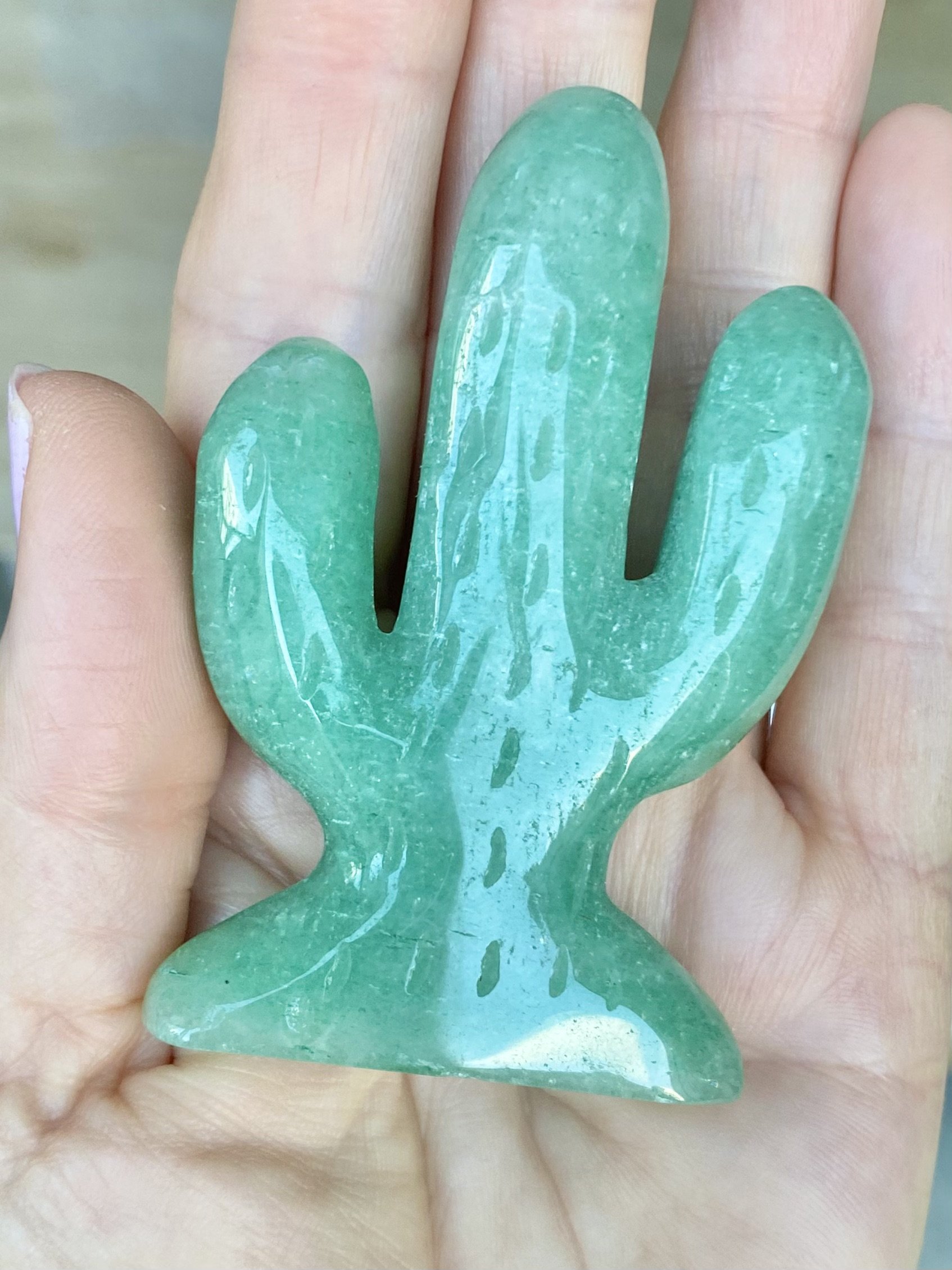 GREEN AVENTURINE CACTUS
