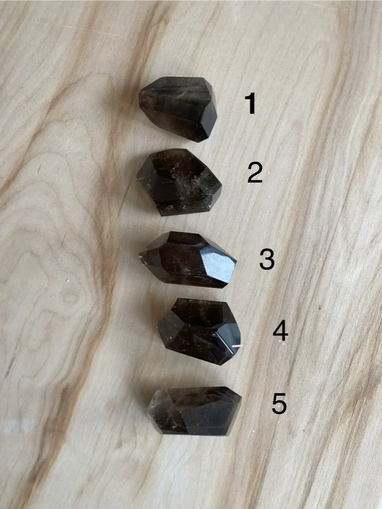 SMOKY QUARTZ GEO CUTS