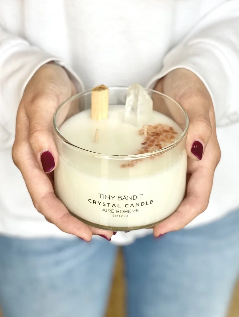 9 oz Crystal Candle | Aire Boheme — T I N Y B A N D I T