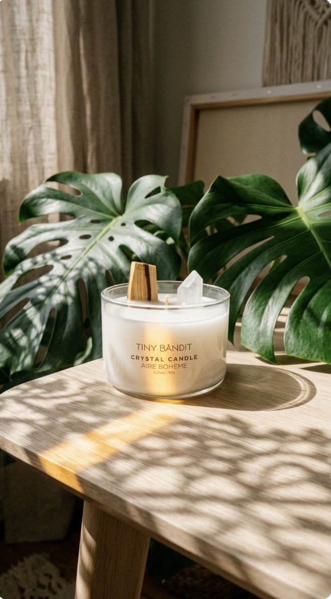 3.5 oz Crystal Candle | Aire Boheme