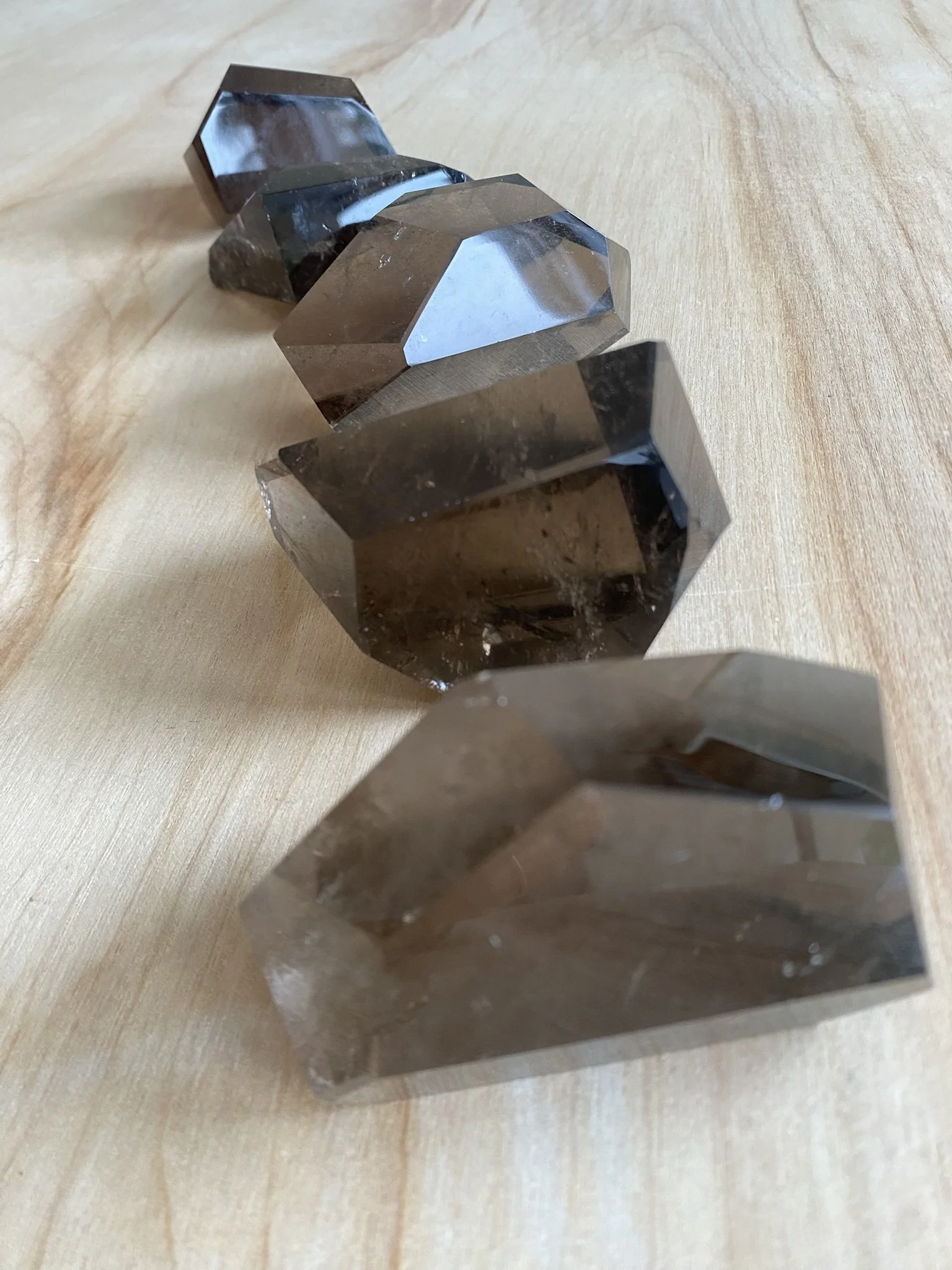 SMOKY QUARTZ GEO CUTS
