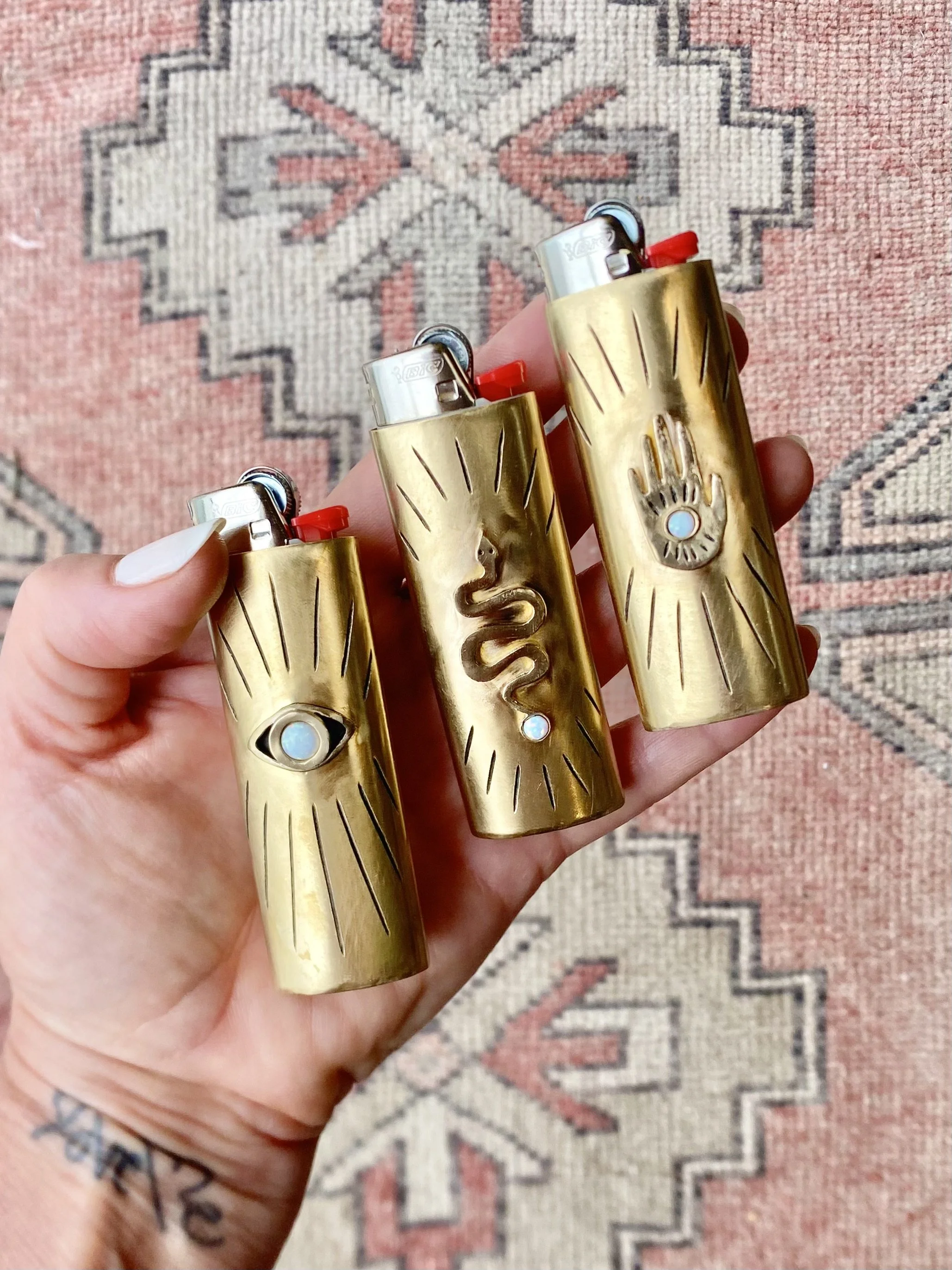 BRASS LIGHTER SLEEVE