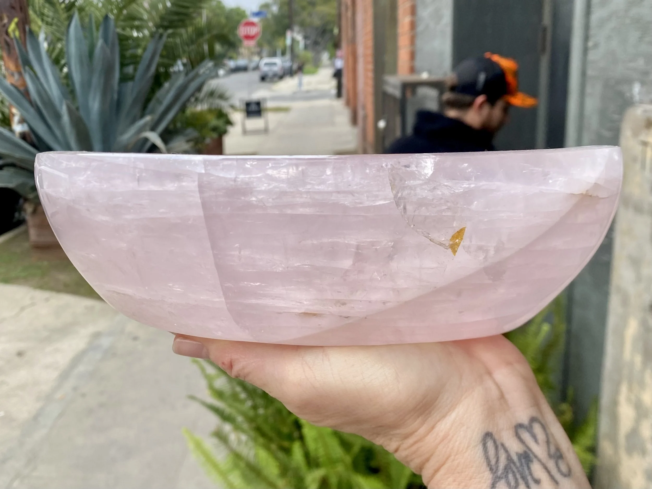 ROSE QUARTZ BOWL