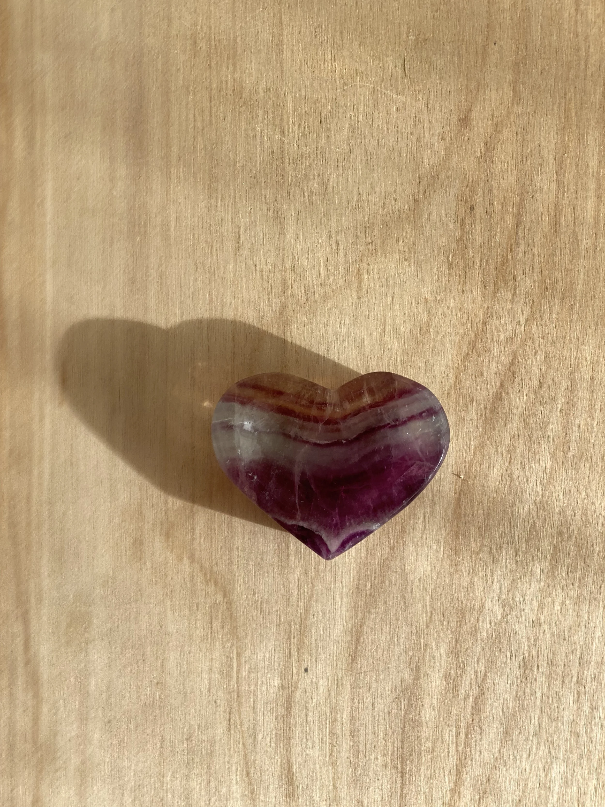 RAINBOW FLUORITE HEART DISHES