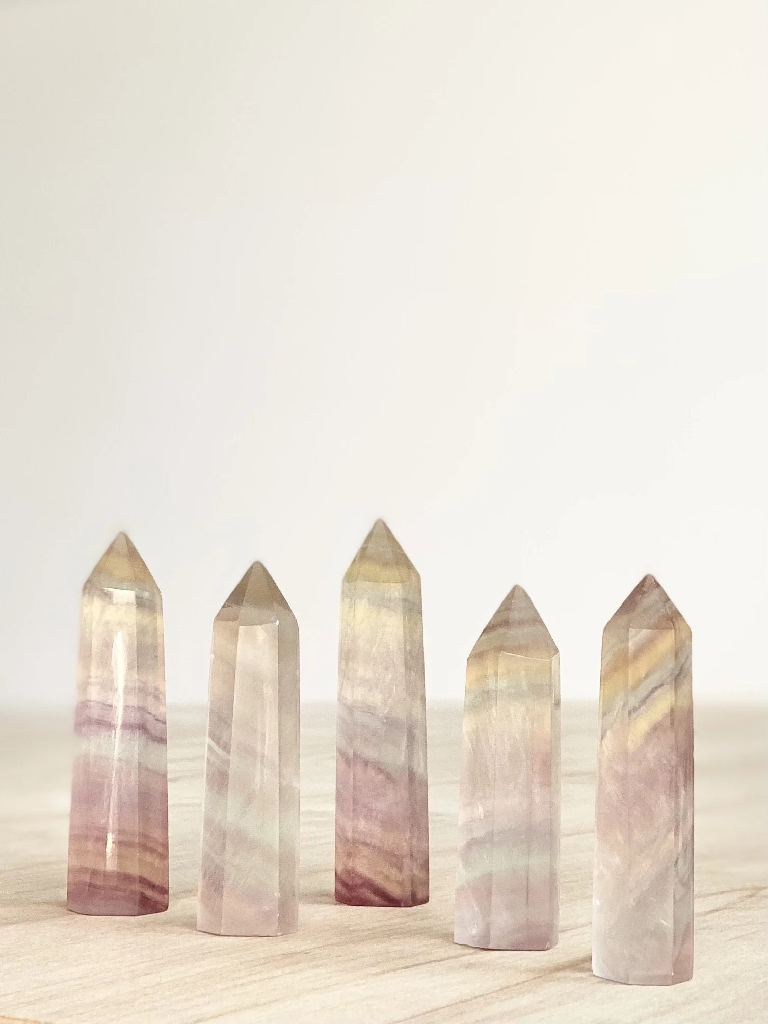 RAINBOW FLUORITE POINTS