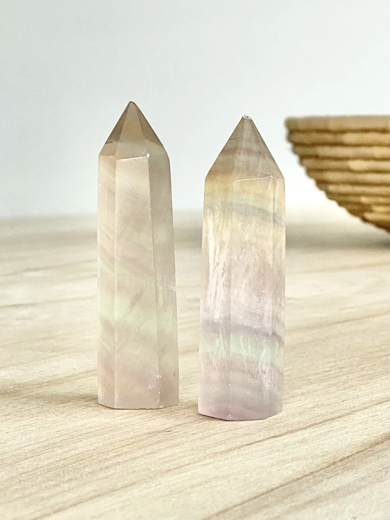 RAINBOW FLUORITE POINTS