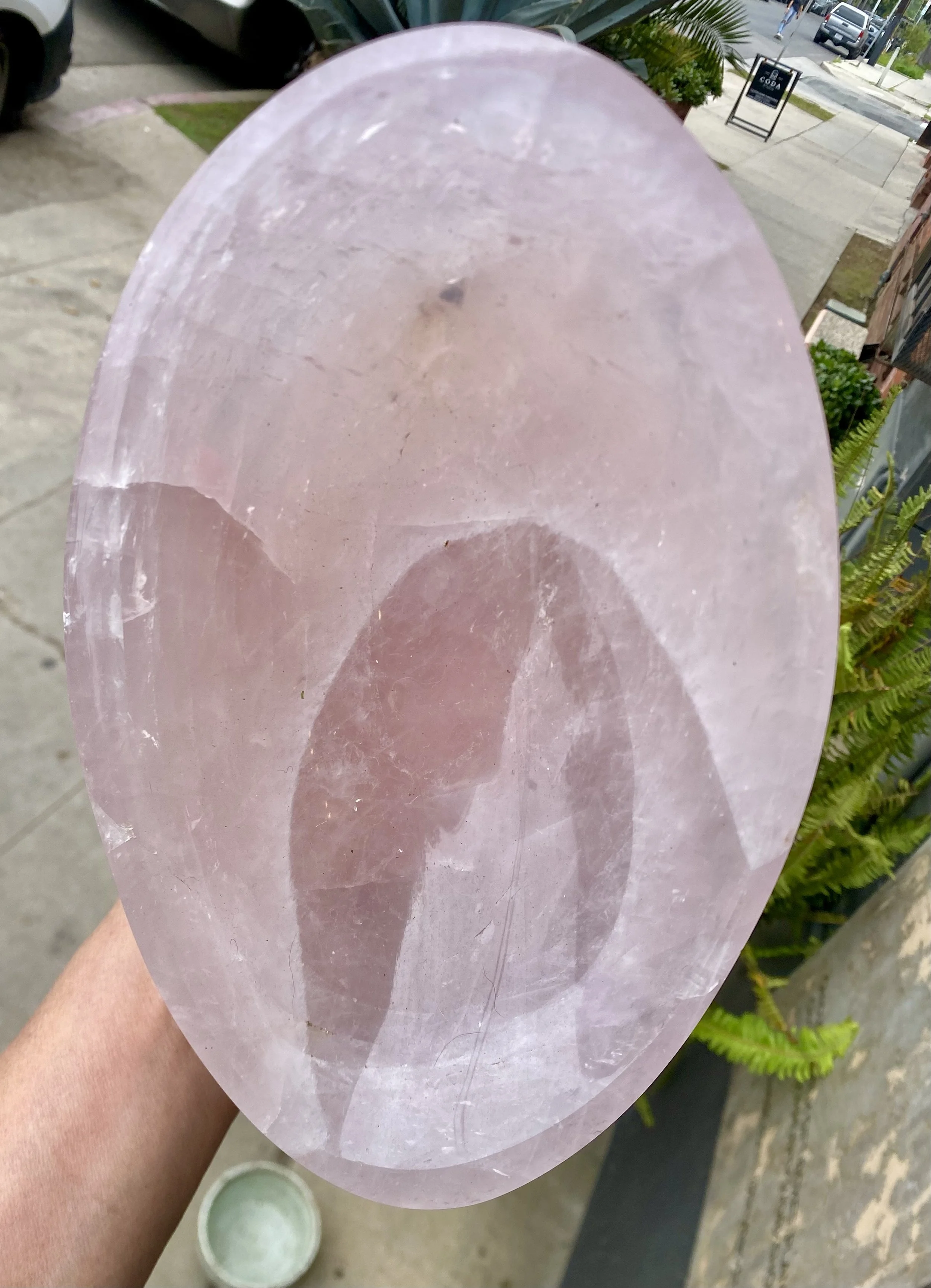 ROSE QUARTZ BOWL