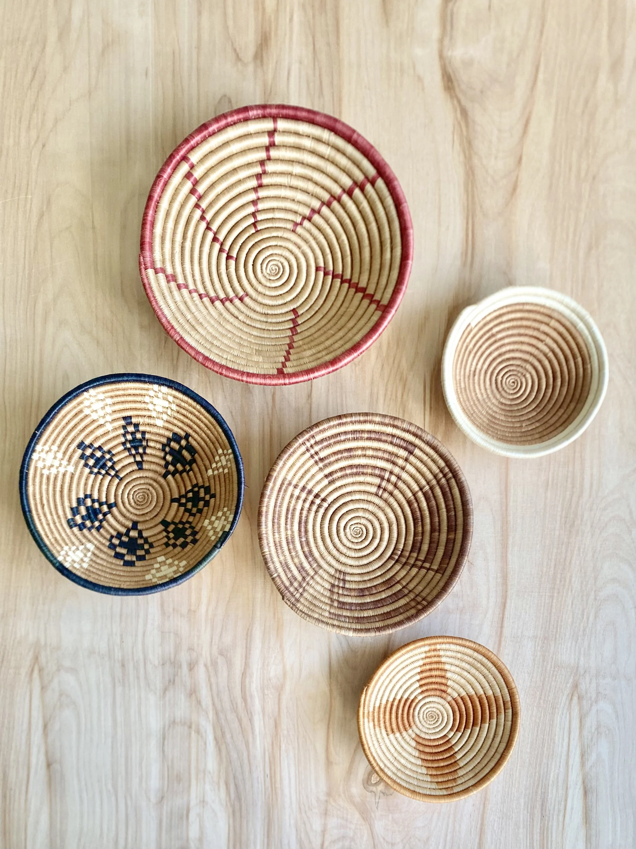 NEW ASSORTMENT! VINTAGE AFRICAN BASKETS