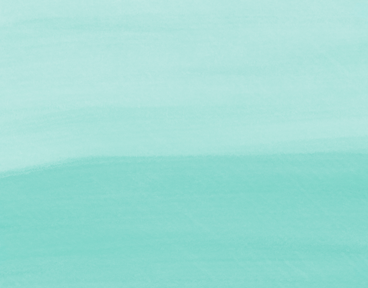 A smooth gradient background transitioning from light turquoise at the top to darker turquoise at the bottom.